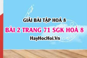 Giải bài 2 trang 71 SGK Hoá 8: Cách tính theo công thức hoá học